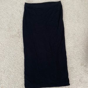 Basic express midi black skirt size xs